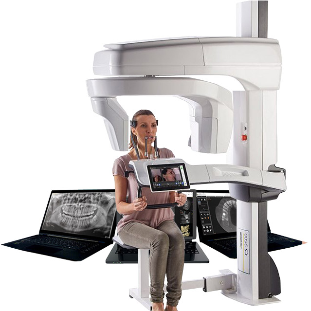 Paciente en Scanner Carestream CS 9600